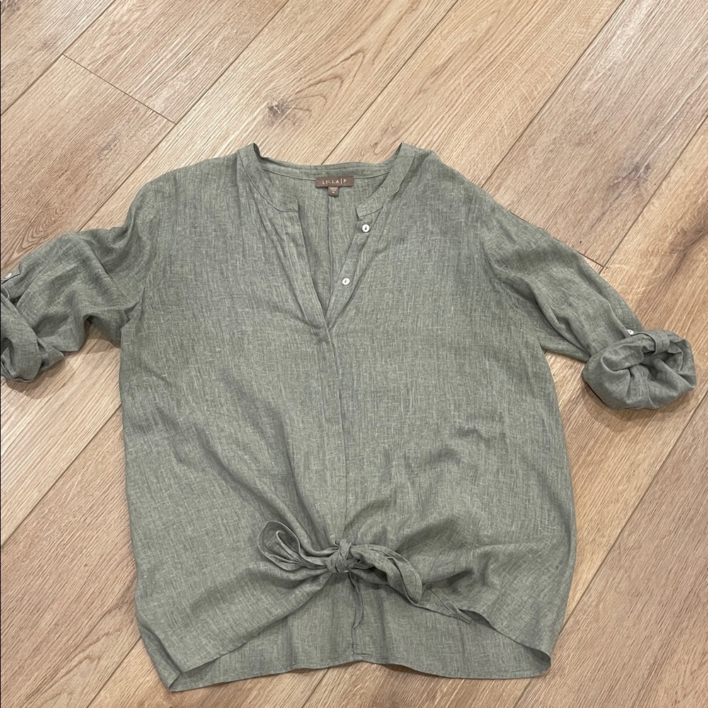 Knox Rose Olive Green Blouse